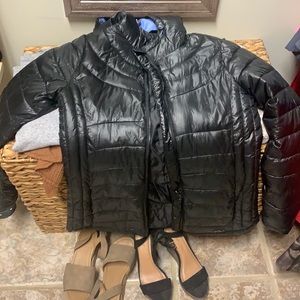 Black puffer jacket